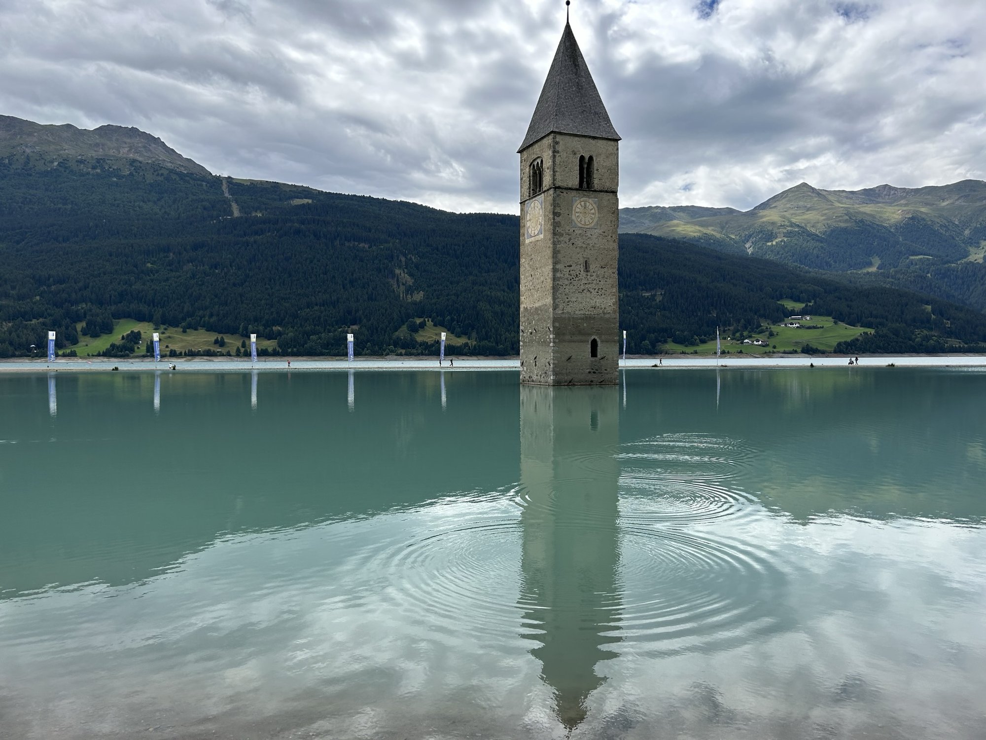 Il campanile sommerso nel Lago di Resia